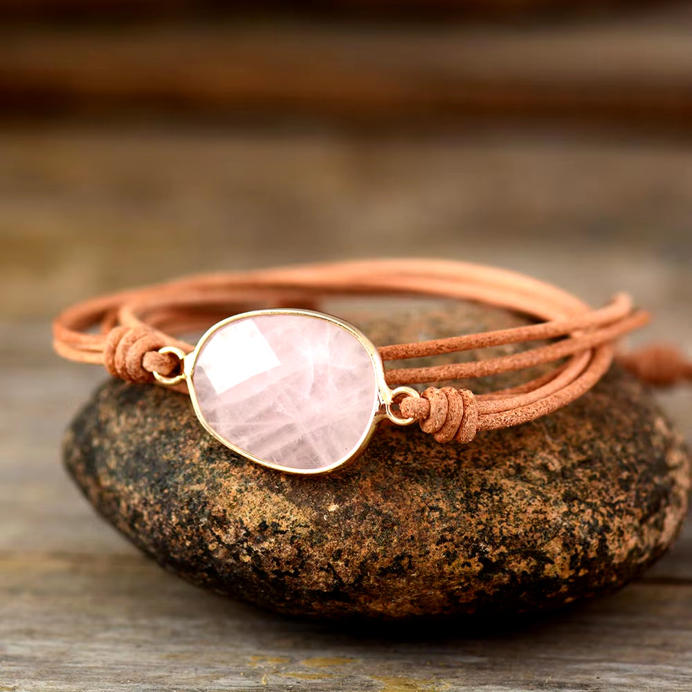High End Wrap Bracelet Natural Stones Amazonite Boho Long Friendship Bracelet Statement Bracelets Women Gifts Dropshipping