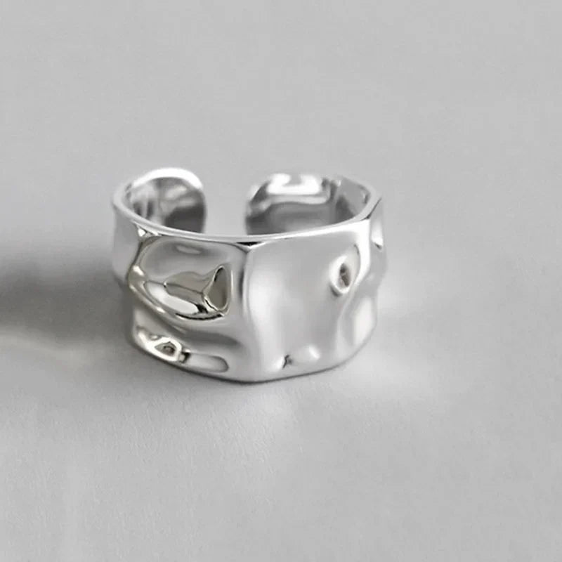 Stainless Steel Metal Heart Rings for Women & Men