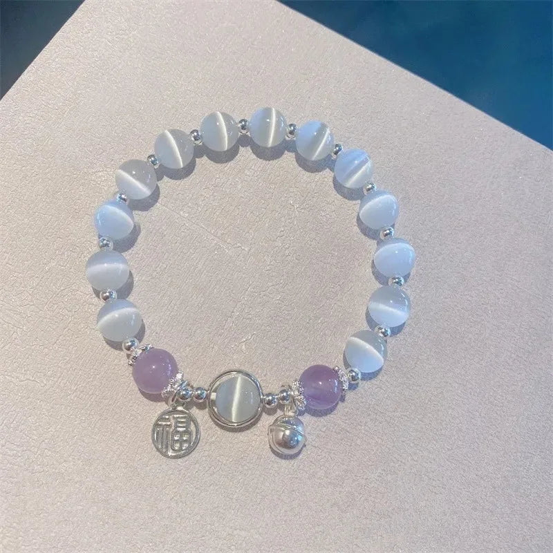 Matching Couples Friendship Bracelets for Women & Men Luminous Glow in the Dark Cat