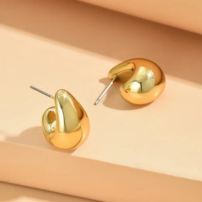 Vintage Chunky Dome Drop Earrings for Women