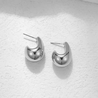 Vintage Chunky Dome Drop Earrings for Women