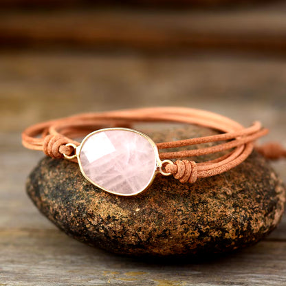 High End Wrap Bracelet Natural Stones Amazonite Boho Long Friendship Bracelet Statement Bracelets Women Gifts Dropshipping