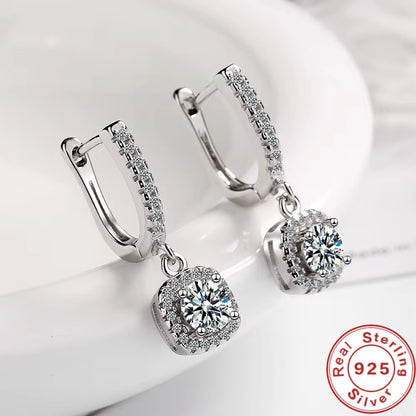 Moissanite Huggie Hoop Earring for Women 