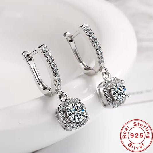 Moissanite Huggie Hoop Earring for Women 