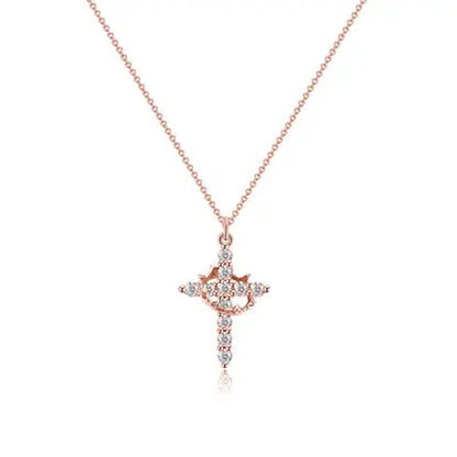 Crown Cross Necklace